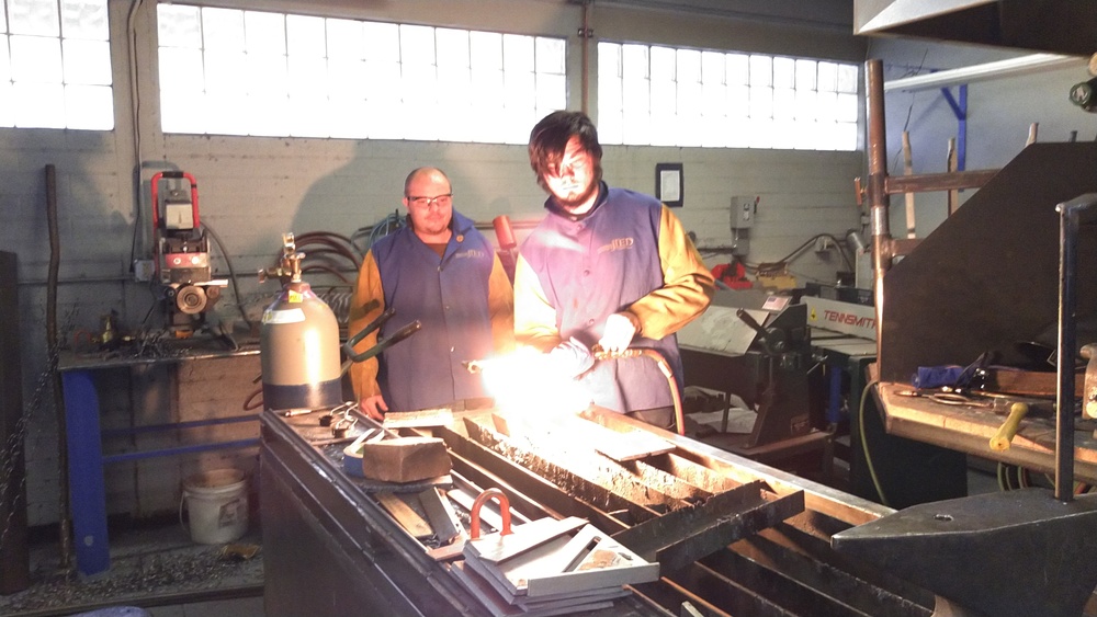 Father and son Welding